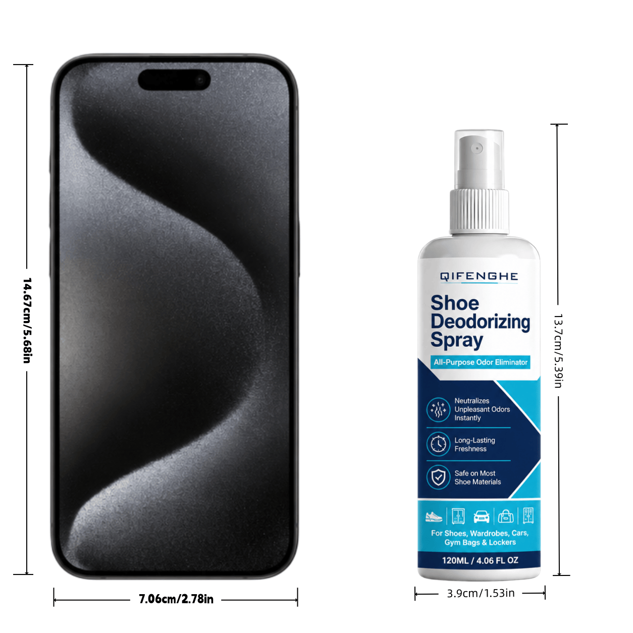 Shoe Deodorizing Spray 120ml - - đánh giá và giá Odor Eliminator Car