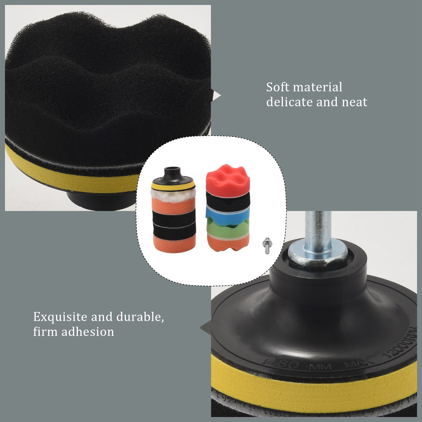 BAAG-11Pcs 3 Inch Waves Buffer - đánh giá và giá Polish Pad Set Buffer