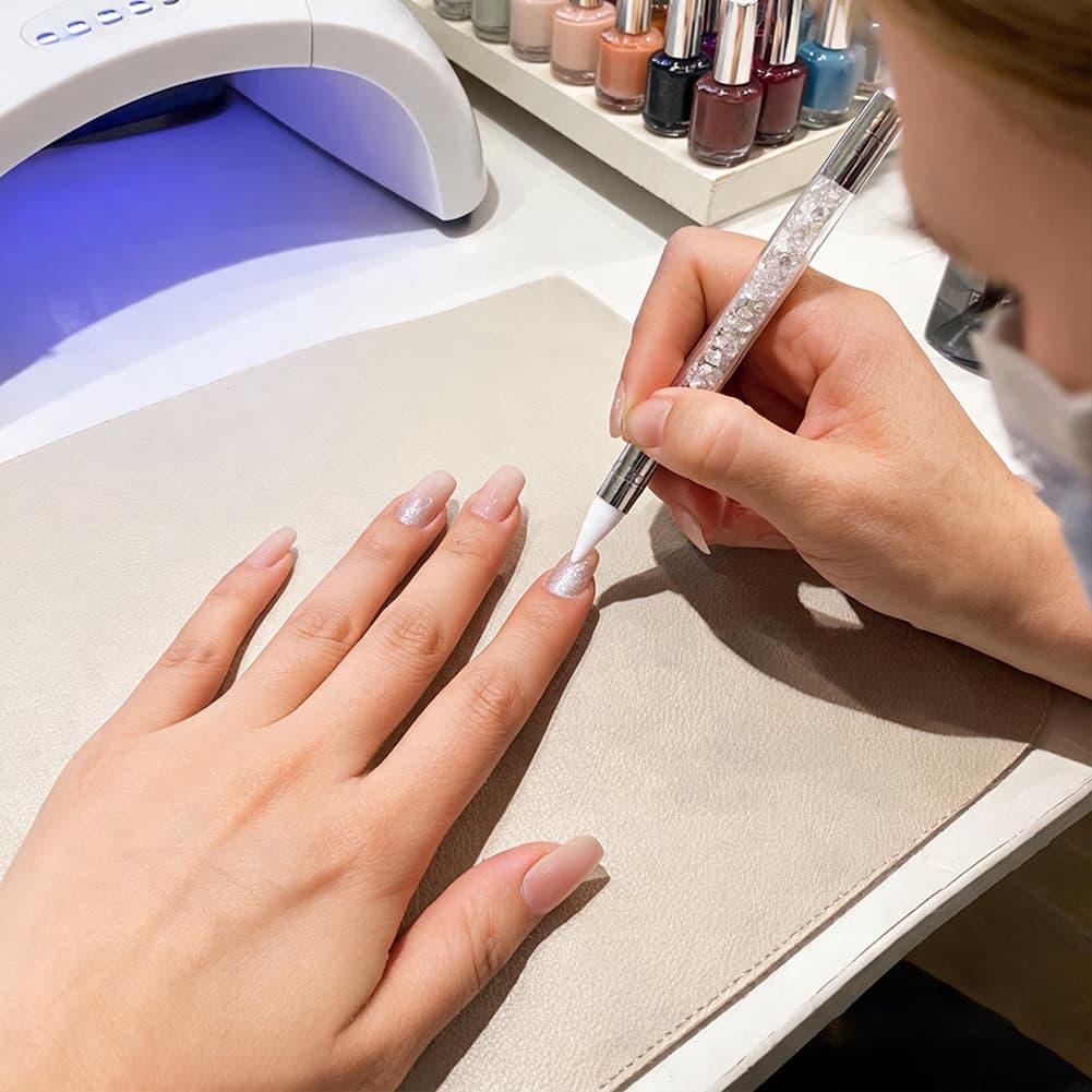 Nail Art Double‑Head Silicone  - đánh giá và giá Wax Applicator Pad